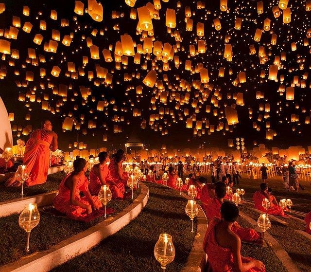 Festival das Lanternas em Chiang Mai (Yi Peng)